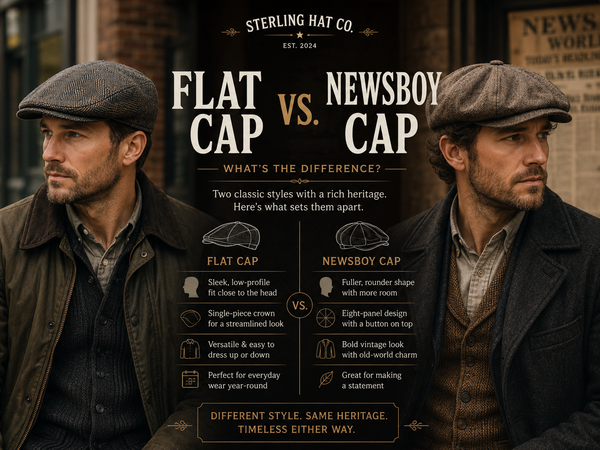 Flat Cap vs. Newsboy Cap: What's the Difference?