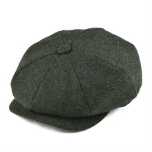Sterling Vintage™ Wool Twill Newsboy Cap 8 Panel Wool Button