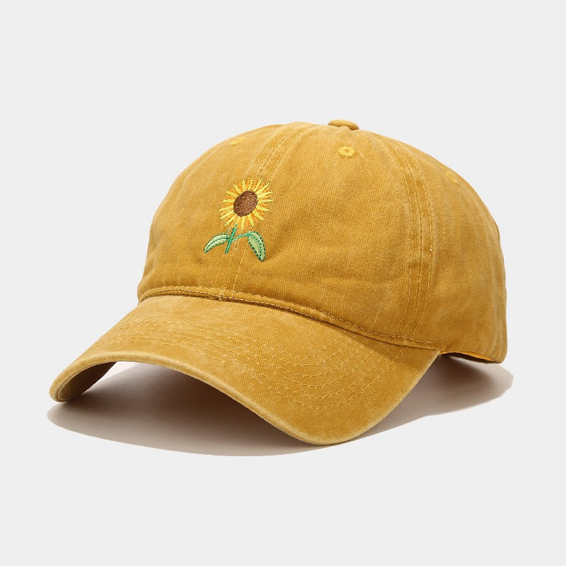 Sterling Vintage Sunflower™ Cap Washed Peaked Outdoor Travel Hat
