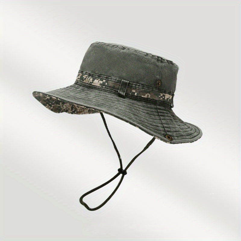 Sterling Sun Hat Boonie Hat™ Washed Cotton Bucket Hat Chin Strap