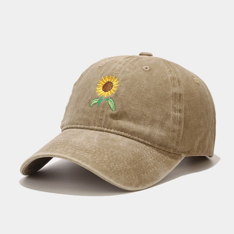 Sterling Vintage Sunflower™ Cap Washed Peaked Outdoor Travel Hat