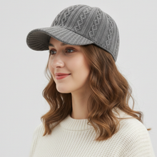 Sterling Emilia Knit Cap™ Cable Knit Baseball Cap Adjustable Fit