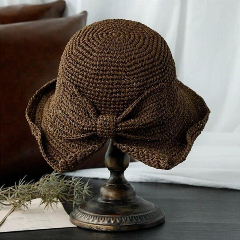 Sterling Brim Bow™ Wide Straw Summer Hat