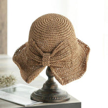 Sterling Brim Bow™ Wide Straw Summer Hat