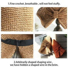 Sterling Brim Bow™ Wide Straw Summer Hat