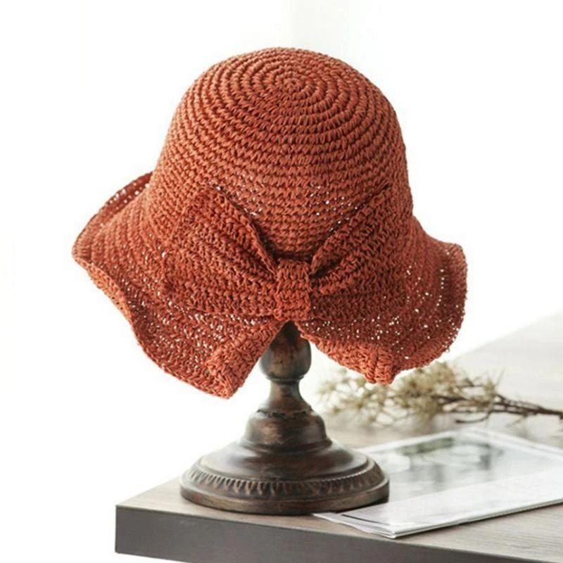 Sterling Brim Bow™ Wide Straw Summer Hat