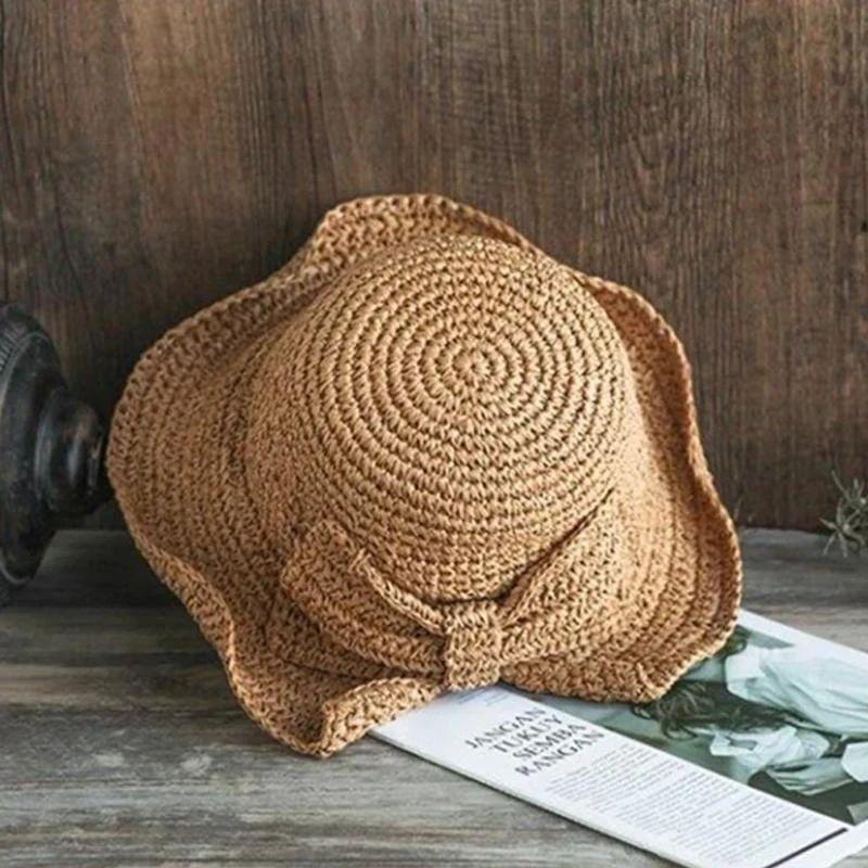 Sterling Brim Bow™ Wide Straw Summer Hat