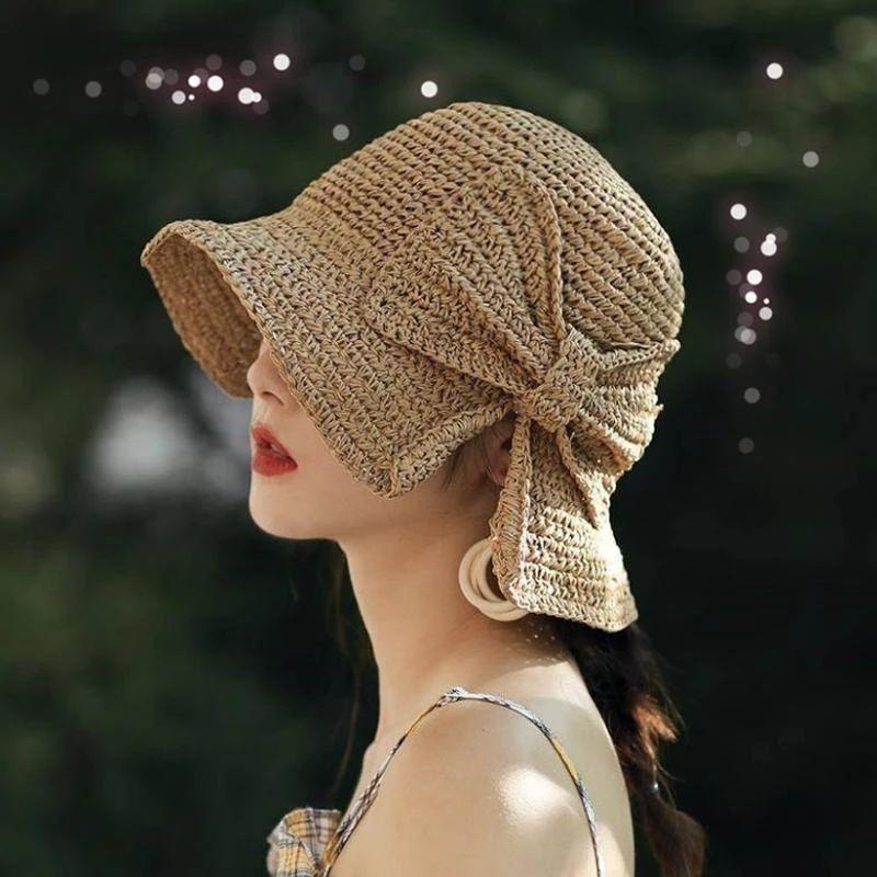 Sterling Brim Bow™ Wide Straw Summer Hat