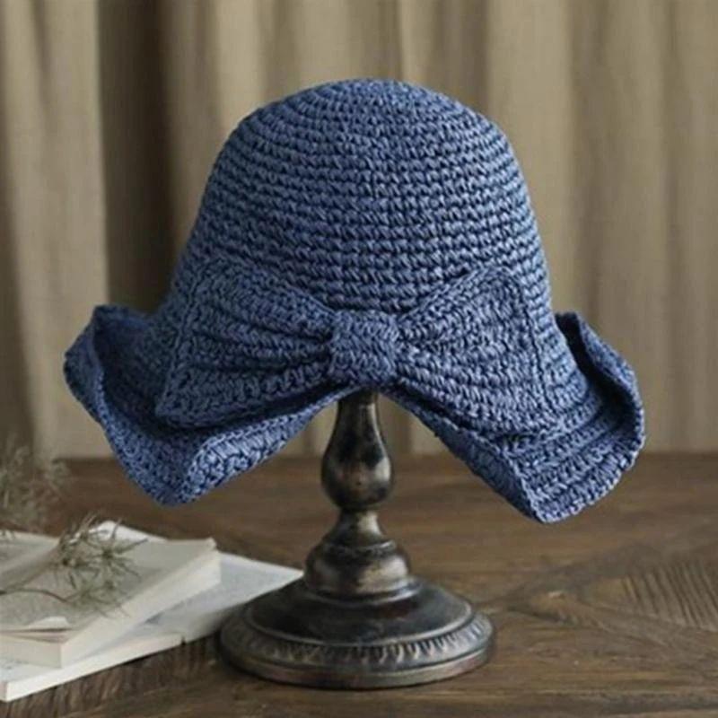 Sterling Brim Bow™ Wide Straw Summer Hat