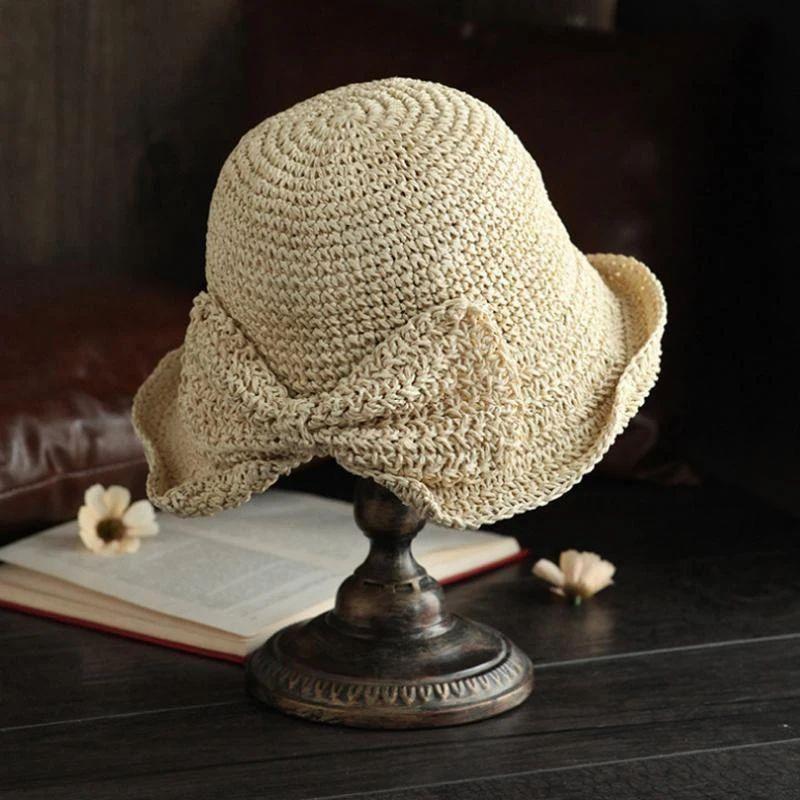 Sterling Brim Bow™ Wide Straw Summer Hat