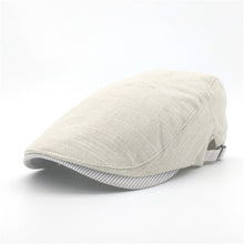 Sterling Cotton Linen™ Cheesecutter Cap Dome Short Brim