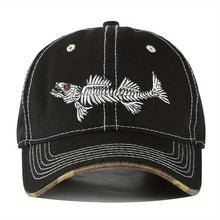 Sterling Reel Style™ 100% Cotton Fishbone Cap Patch Detail