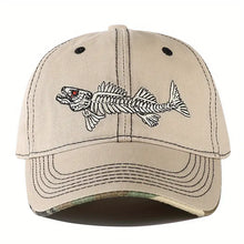 Sterling Reel Style™ 100% Cotton Fishbone Cap Patch Detail