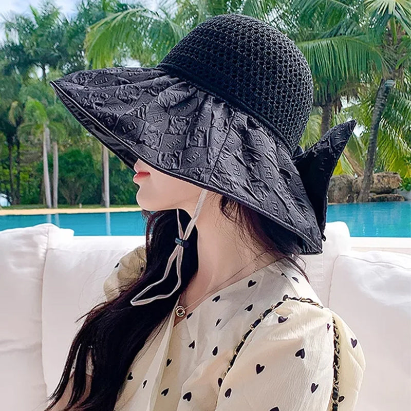 Sterling Foldable Sun Hat™ Wide Brim Fabric Travel Visor