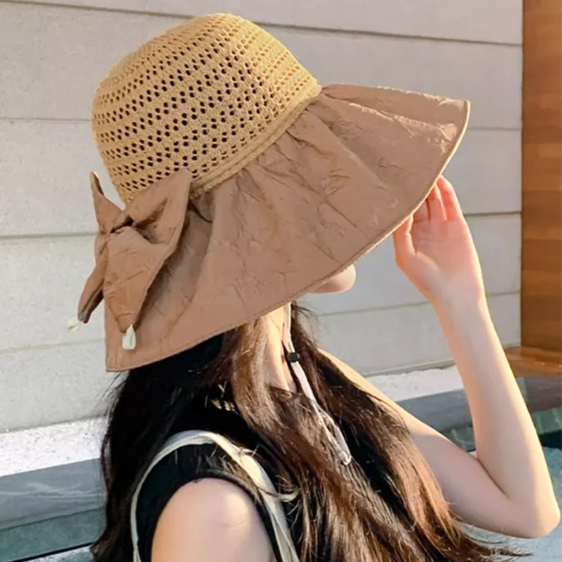 Sterling Foldable Sun Hat™ Wide Brim Fabric Travel Visor