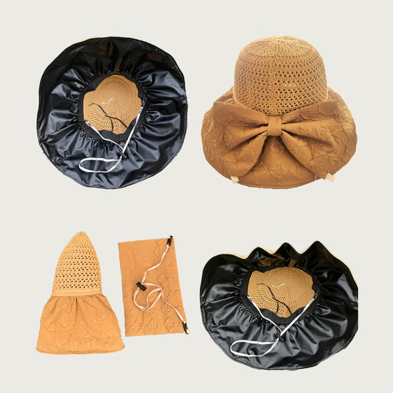 Sterling Foldable Sun Hat™ Wide Brim Fabric Travel Visor