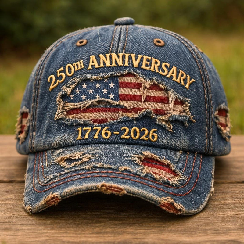 Sterling USA 250th Anniversary™ Distressed Cotton Flag Cap