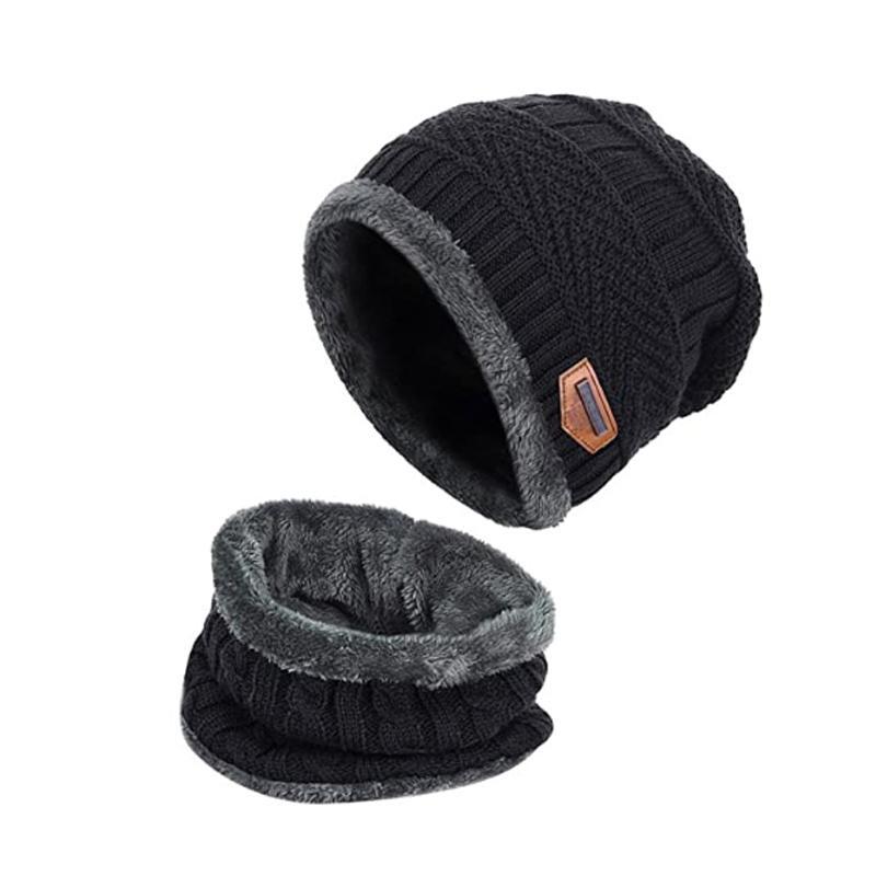 Sterling Warm Beanie Cap™ With Scarf Knit Hood Neck Warmer