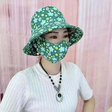 Sterling Sun Protection Mask Hat™ Wide Brim Gingham Face Cover
