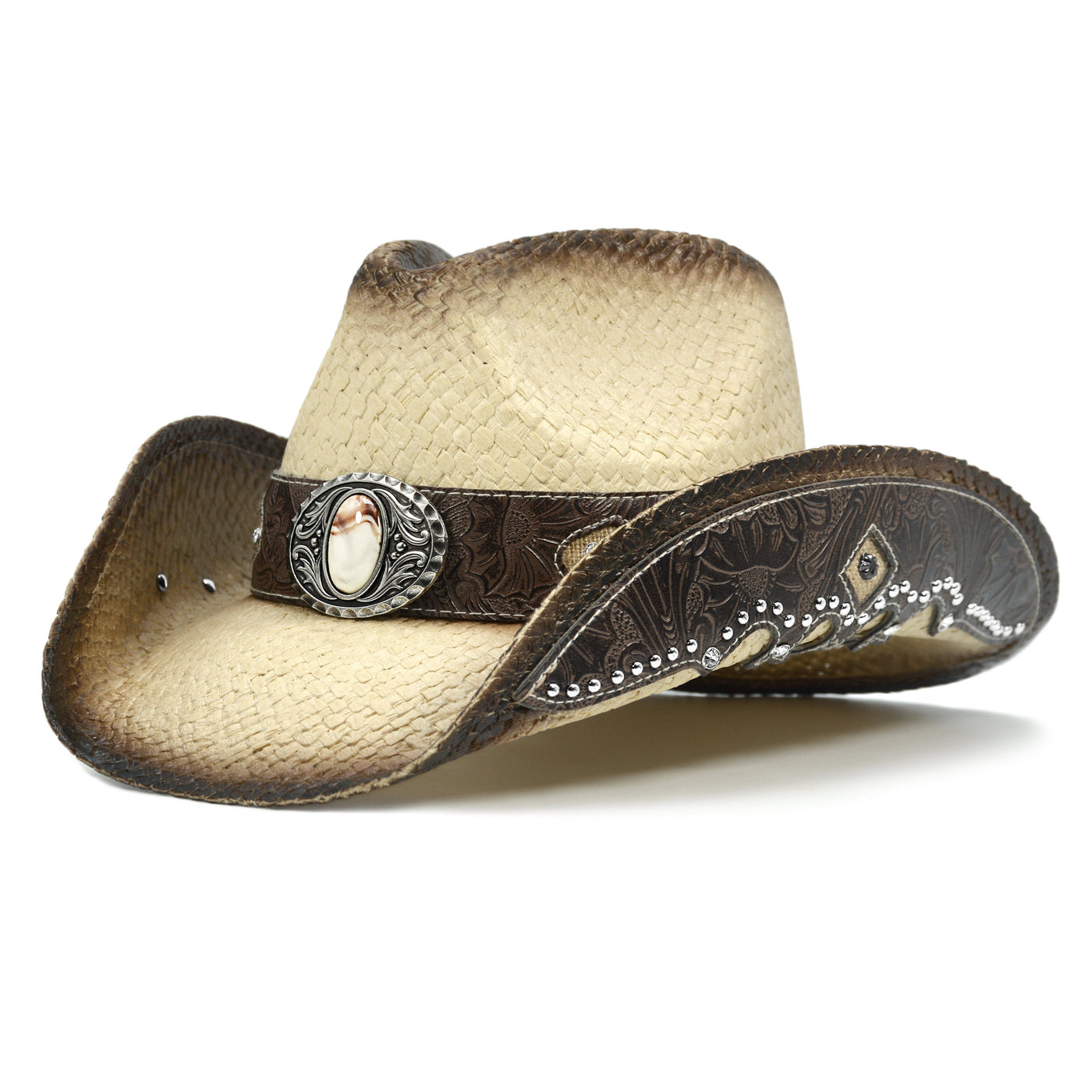 Sterling Embroidered Cowboy Hat™ Wide Brim Straw