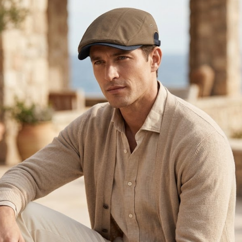 Sterling Simple Light Plate Beret™ Fabric Adjustable Brim