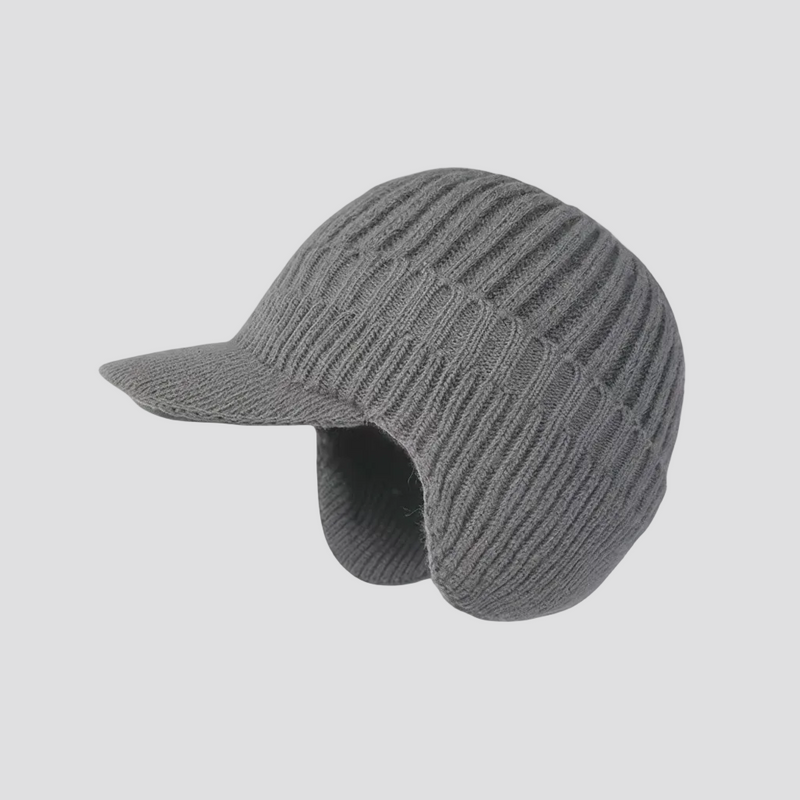 Sterling Knitted Beanie Cap™ Warm Winter Headwear With Visor