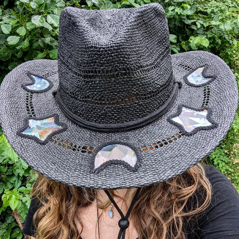 Sterling Cowgirl Straw Prism Hat™ Wide Brim Straw Shine