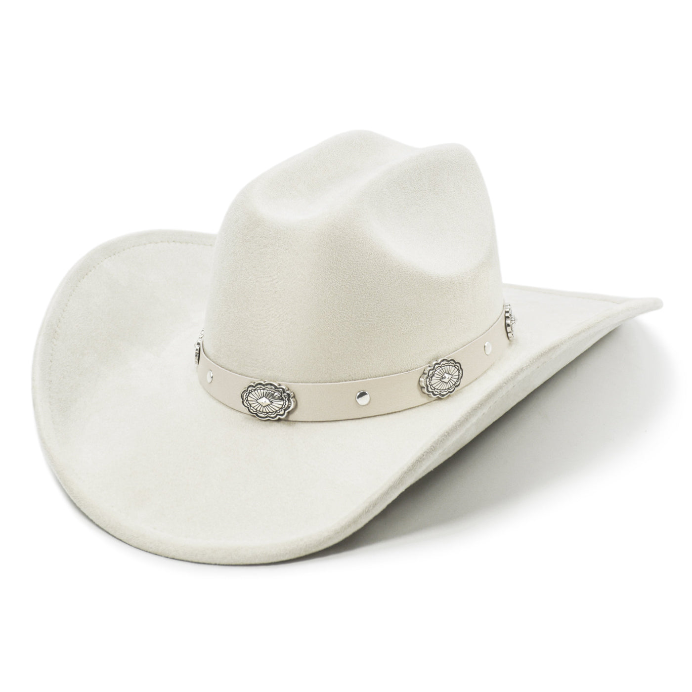 Sterling Cattleman Crease Western Hat™ Ivory Wide Brim