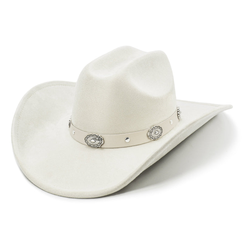 Sterling Cattleman Crease Western Hat™ Ivory Wide Brim
