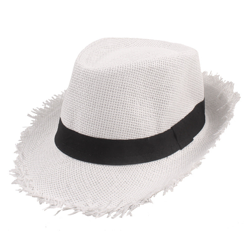 Sterling Old Straw™ Top Hat Woven Straw Black Band