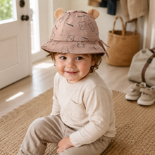 Sterling™ Cotton Toddler Bucket Hat with Bear Ears