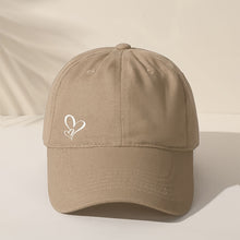Sterling Heart Patterned Baseball Cap™ Fabric Heart Detail