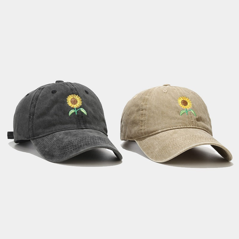 Sterling Vintage Sunflower™ Cap Washed Peaked Outdoor Travel Hat