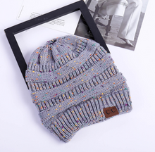 Sterling High Bun™ Beanie Acrylic Cable Knit Hair Opening