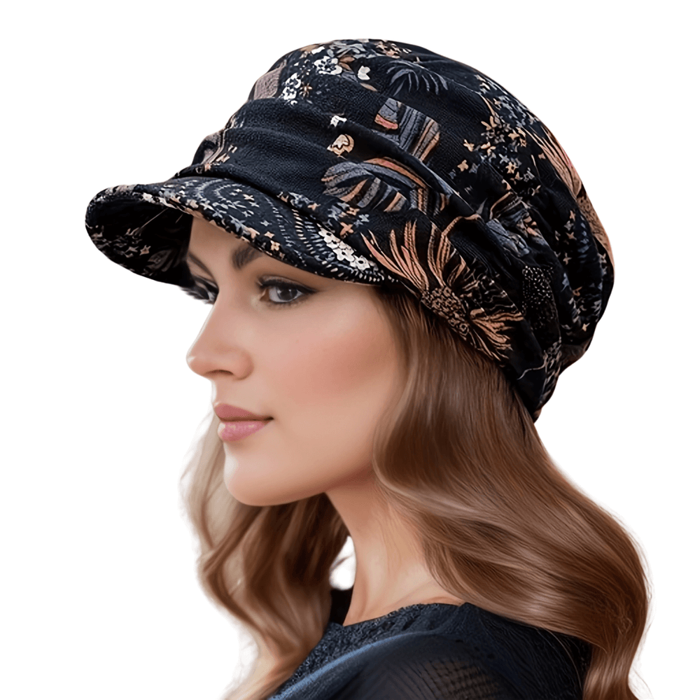 Sterling Stay Warm Flower Print Cap™ Curved Brim Soft Lining