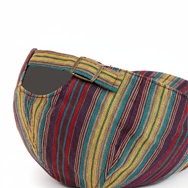 Sterling Hogan Stripe Cap™ Driving Cap Cotton Weave Buckle Back