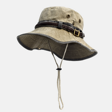 Sterling Nieman Bucket Hat™ Cotton Canvas Sun Hat Belt Detail