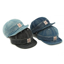Sterling Retro Denim Flip Hat™ Beret Casual Cap Adjustable Hat