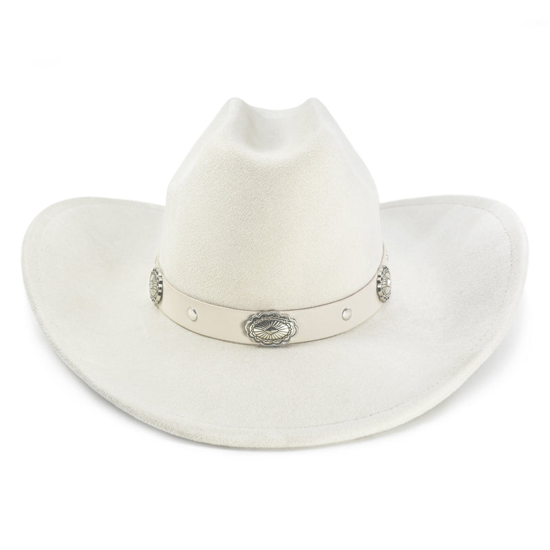 Sterling Cattleman Crease Western Hat™ Ivory Wide Brim