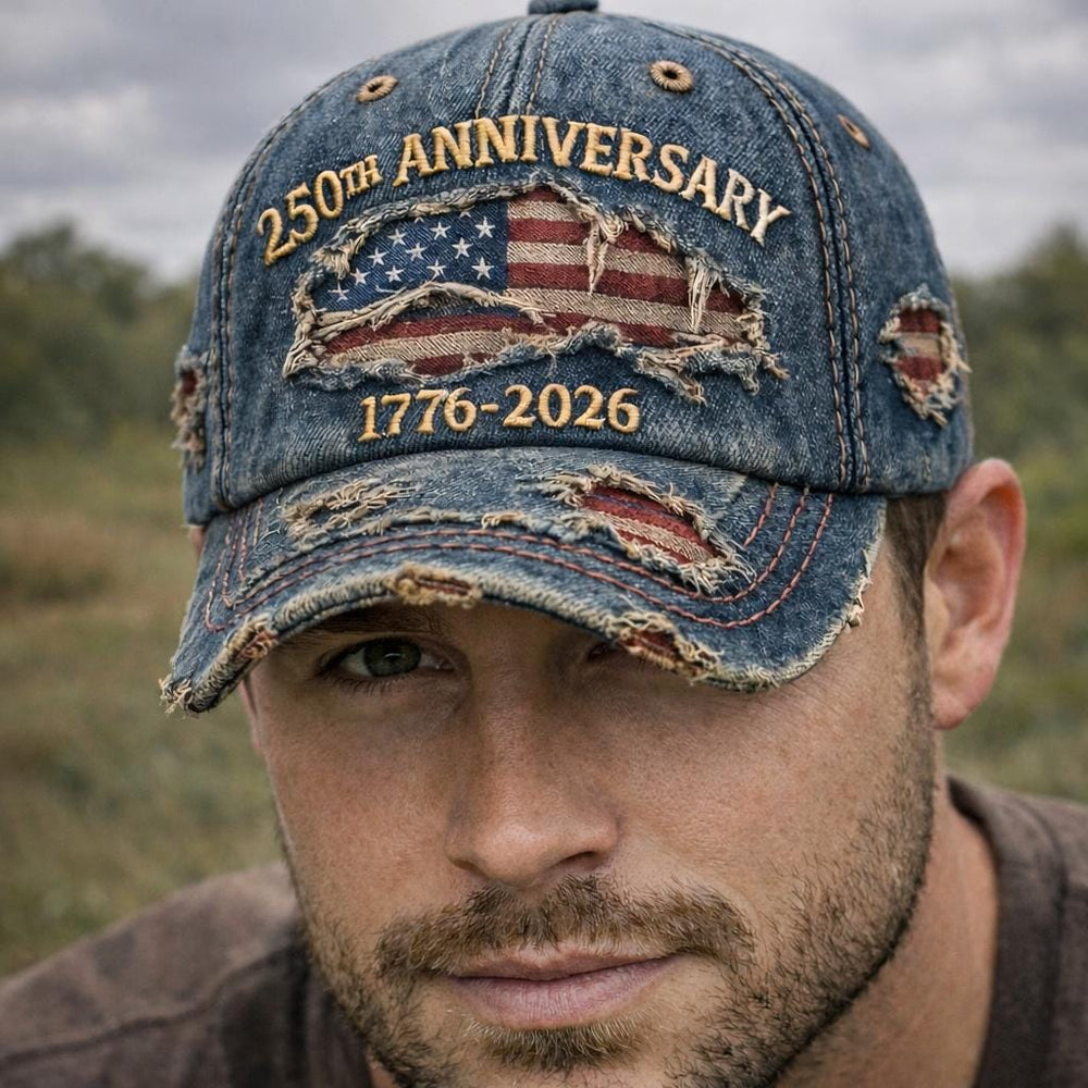 Sterling USA 250th Anniversary™ Distressed Cotton Flag Cap