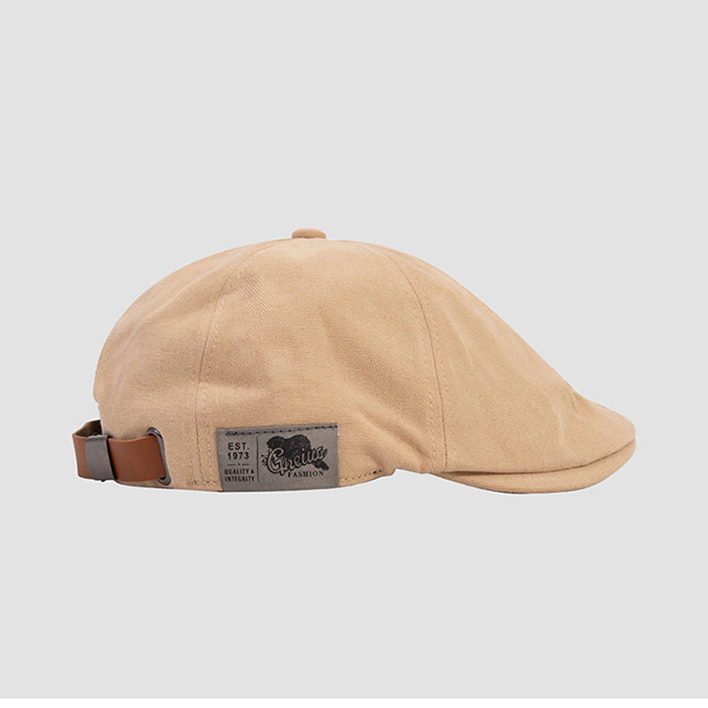 Sterling Japanese Retro™ Patchwork Beret Cotton Forward Cap