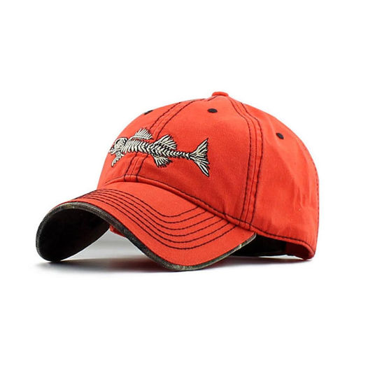Sterling Reel Style™ 100% Cotton Fishbone Cap Patch Detail
