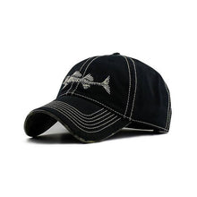 Sterling Reel Style™ 100% Cotton Fishbone Cap Patch Detail