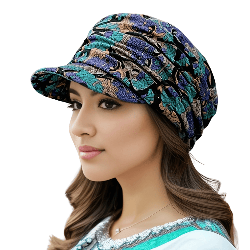 Sterling Stay Warm Flower Print Cap™ Curved Brim Soft Lining