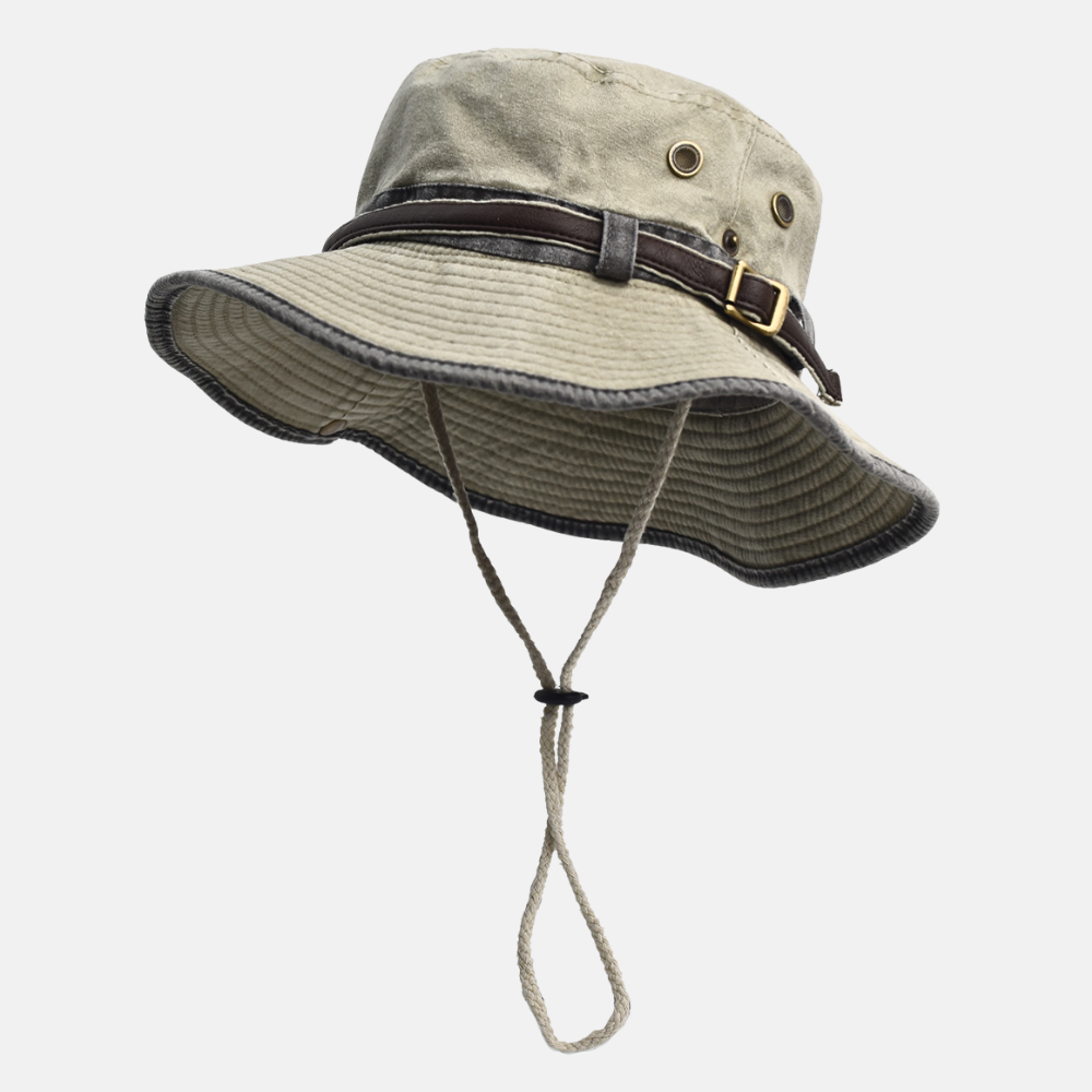 Sterling Nieman Bucket Hat™ Cotton Canvas Sun Hat Belt Detail