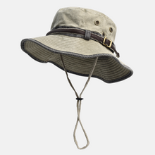 Sterling Nieman Bucket Hat™ Cotton Canvas Sun Hat Belt Detail
