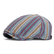 Sterling Hogan Stripe Cap™ Driving Cap Cotton Weave Buckle Back
