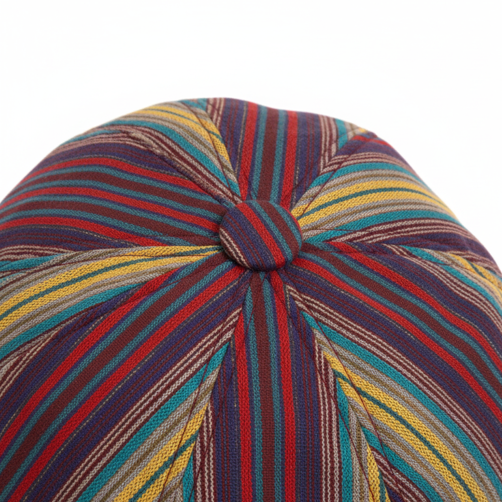 Sterling Hogan Stripe Cap™ Driving Cap Cotton Weave Buckle Back
