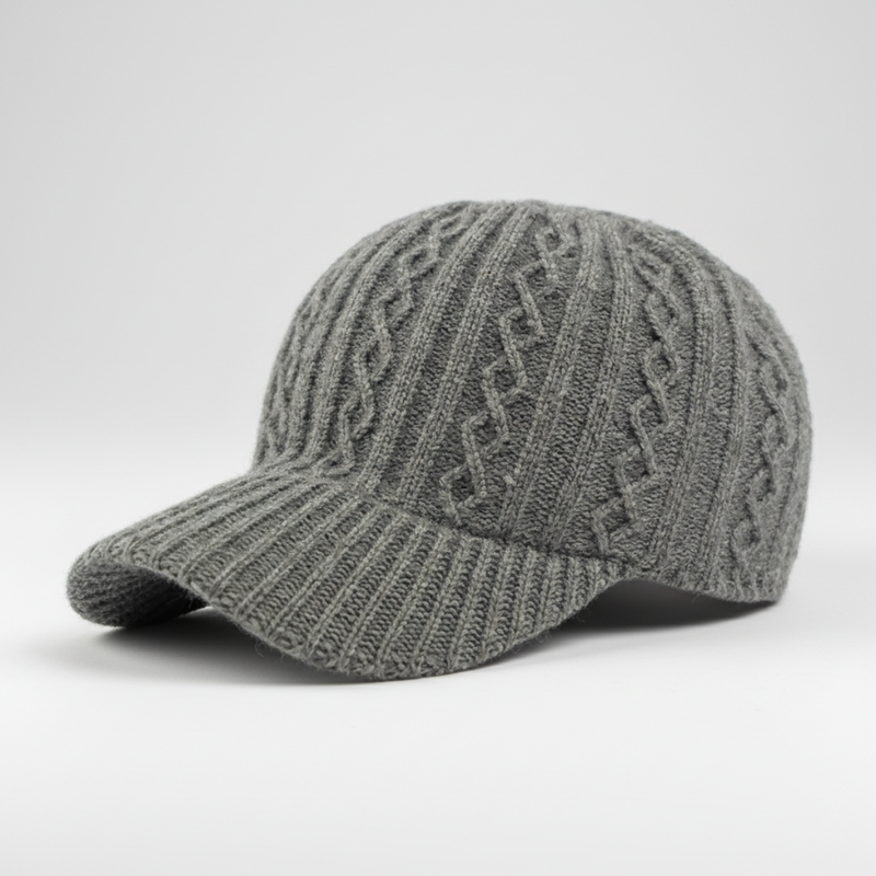 Sterling Emilia Knit Cap™ Cable Knit Baseball Cap Adjustable Fit