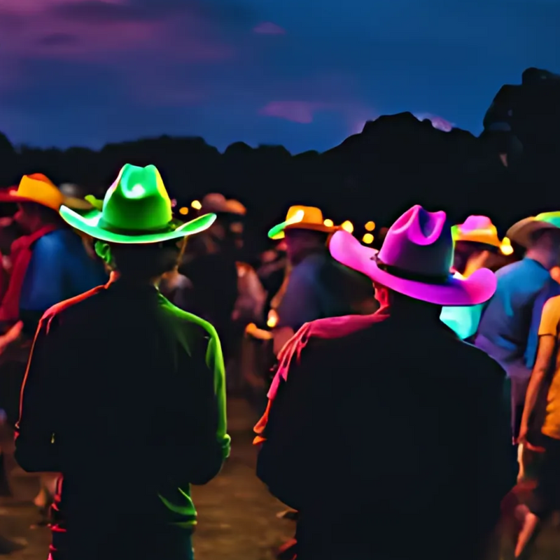Sterling LED Light-Up Party Hat™ Glow In The Dark Flash Modes